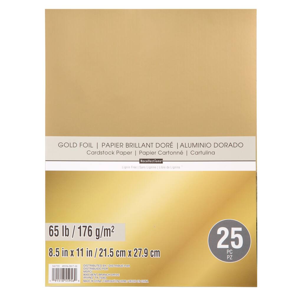 Gold Foil 8 5 X 11 Cardstock Paper By Recollections Michaels Gold Foil 8 5 X 11 Cardstock Paper By Recollections Michaels